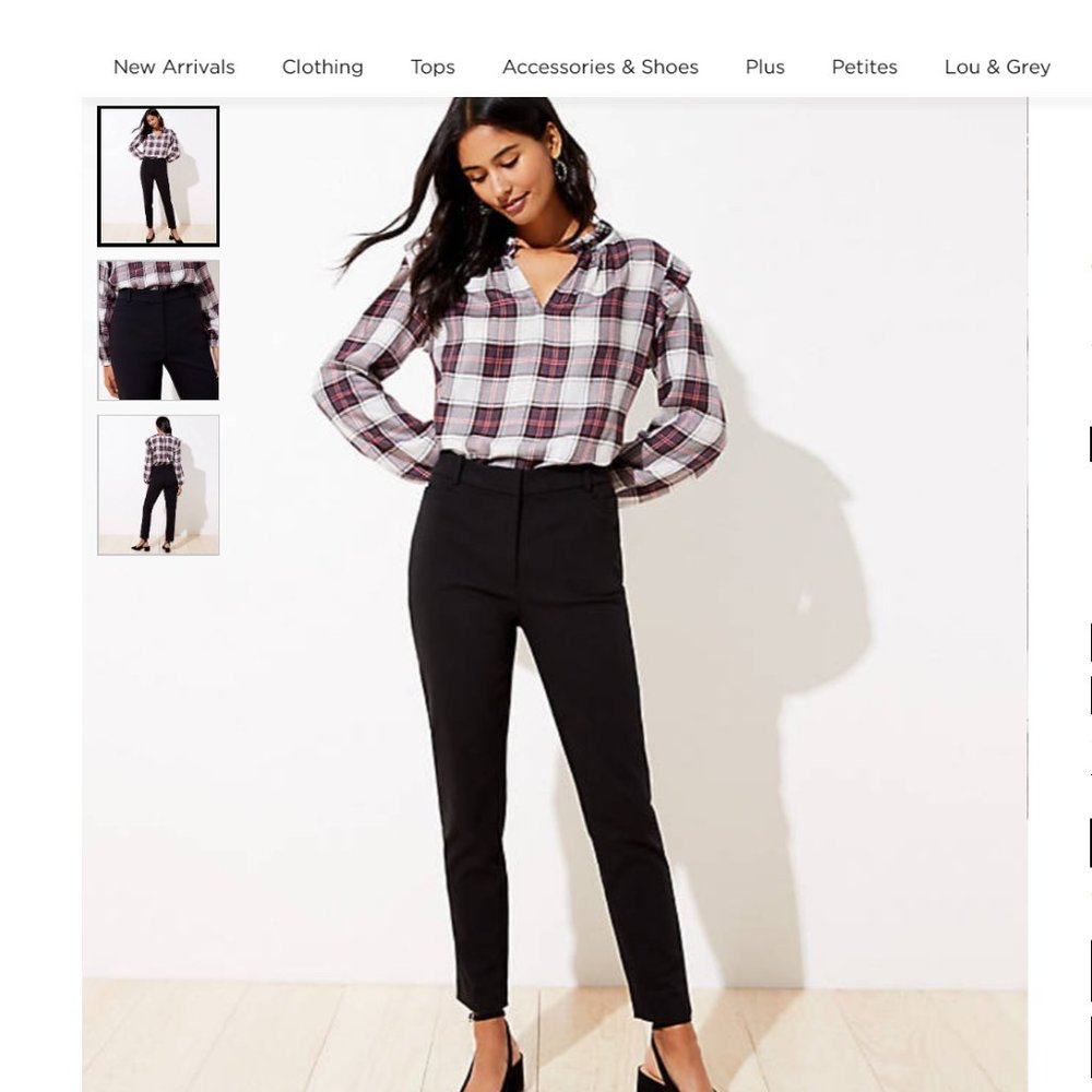 Ann Taylor Loft High Waist Skinny Ankle Pants